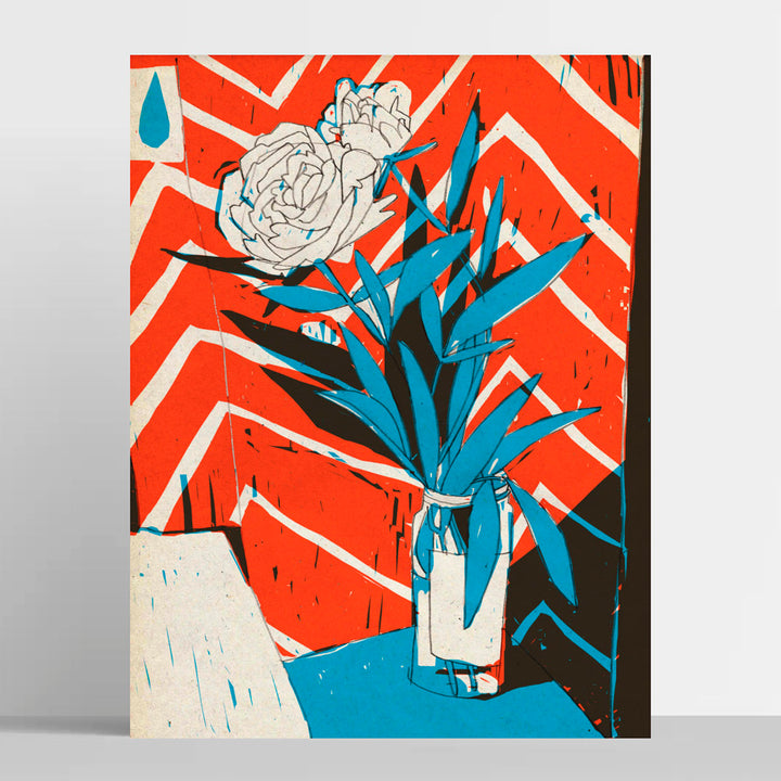 White Peonies | Buy Canvas & Poster Art Online