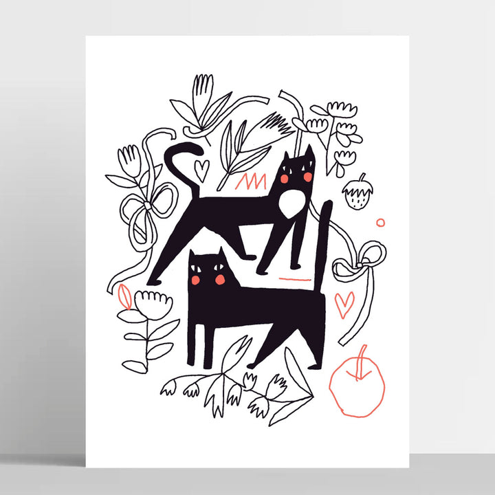 Black cats | Buy Canvas & Poster Art Online